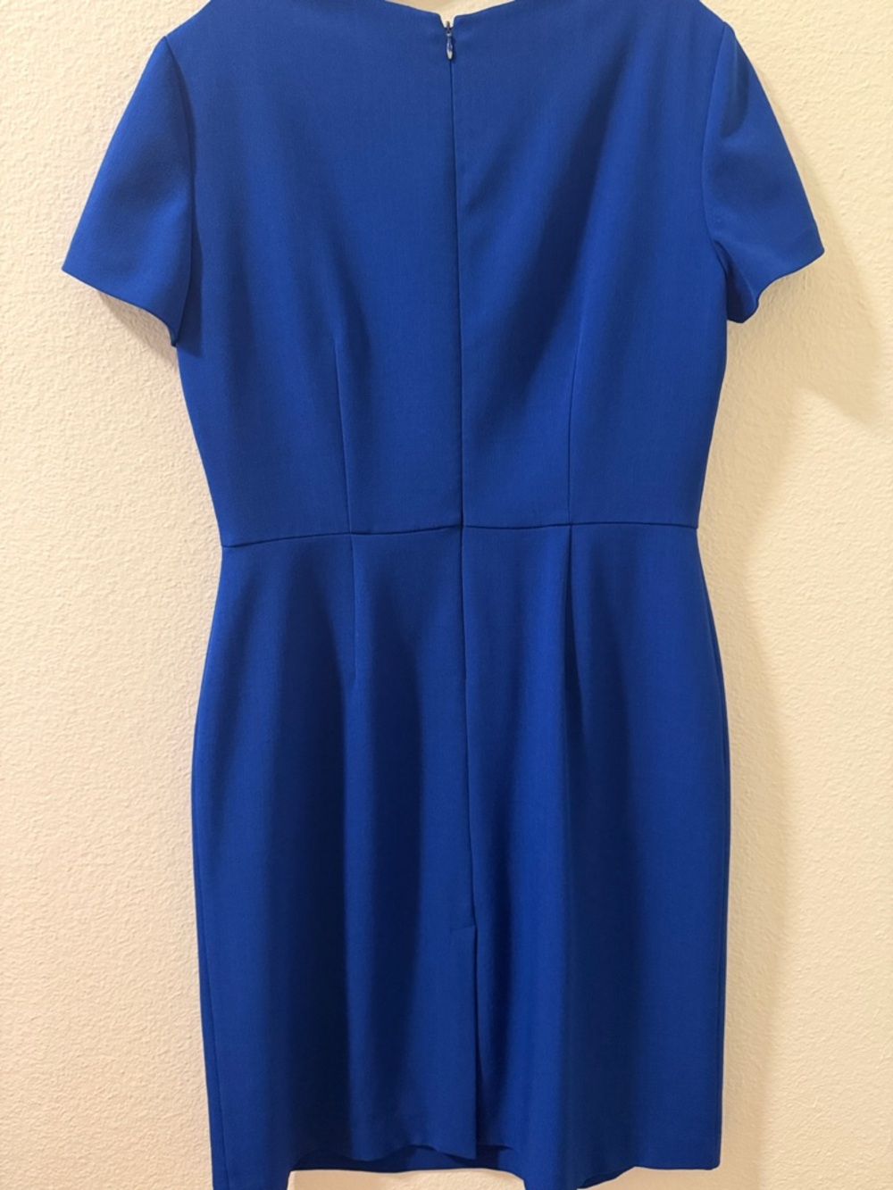 Preston & York Cobalt Blue Short-Sleeve Midi Sheath Dress - Picture 4 of 6